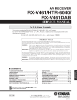 Yamaha RXV-461-DAB - Service Manual 